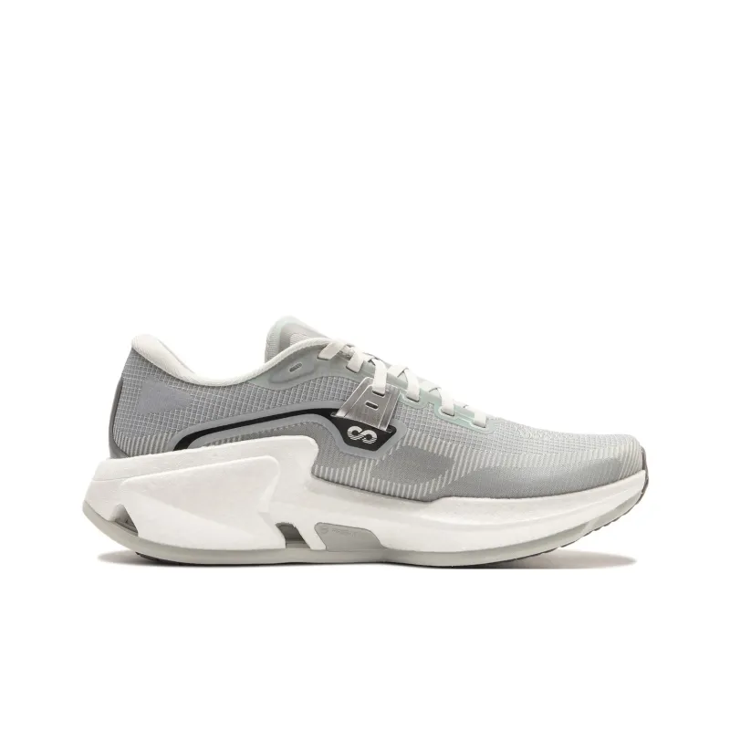 LiNing Liuliu 8 Cushioned Slip-Resistant Abrasion-Resistant Low-Top Running Shoes Men's White Gray-1