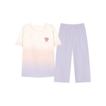 XIAFENYAN Pajama Set Women's Gradient Purple