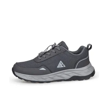 Recreation Anti Slip Wear Resistant Moisture Wicking Low Top Casual Shoes Men's Dark Gray