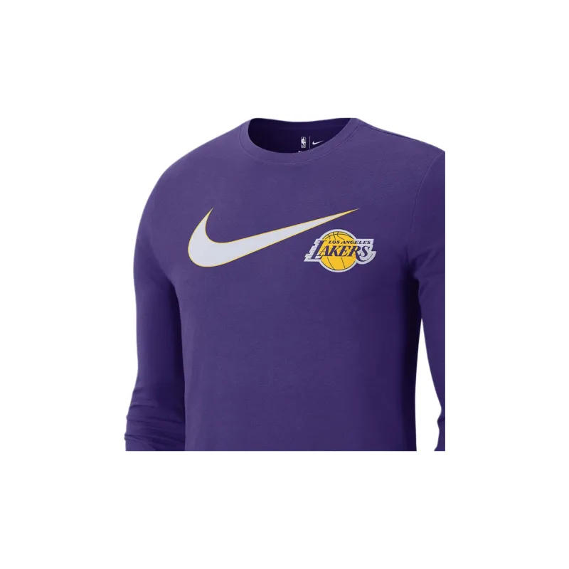 Nike Los Angeles Lakers Swoosh Essential Men's Nike Nba Long Sleeve T Shirt-2
