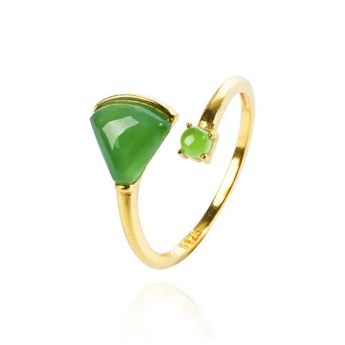 CUIYOUSHIJIA Hetian Jade Rings Jasper Women's