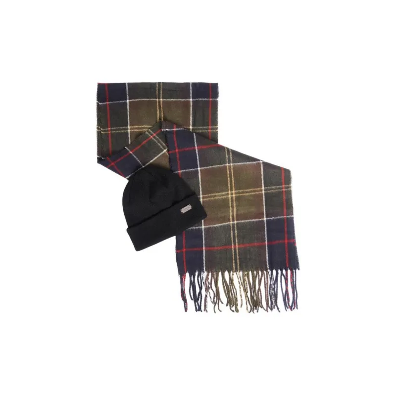 BARBOUR Cotton, Acrylic Knit Scarves Men's Dark Green-3