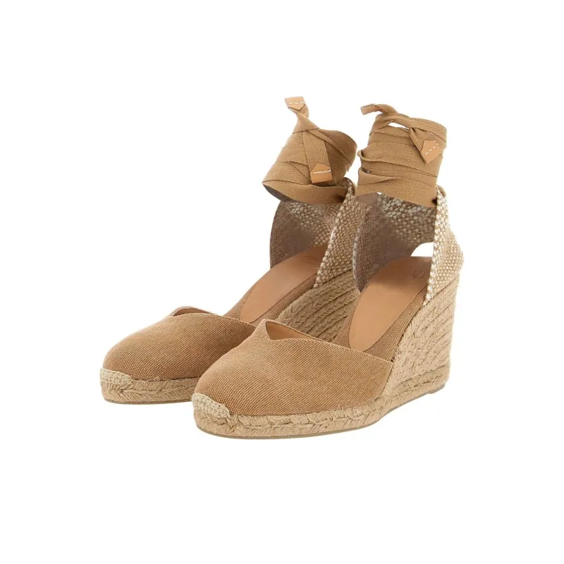 Castañer Chiara Wedge Heel High Heels Women's Hazelnut-1