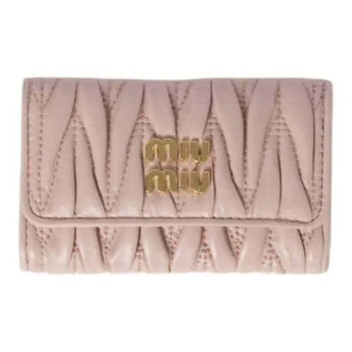 MIU MIU Sheepskin Key Pouch Women's Pink