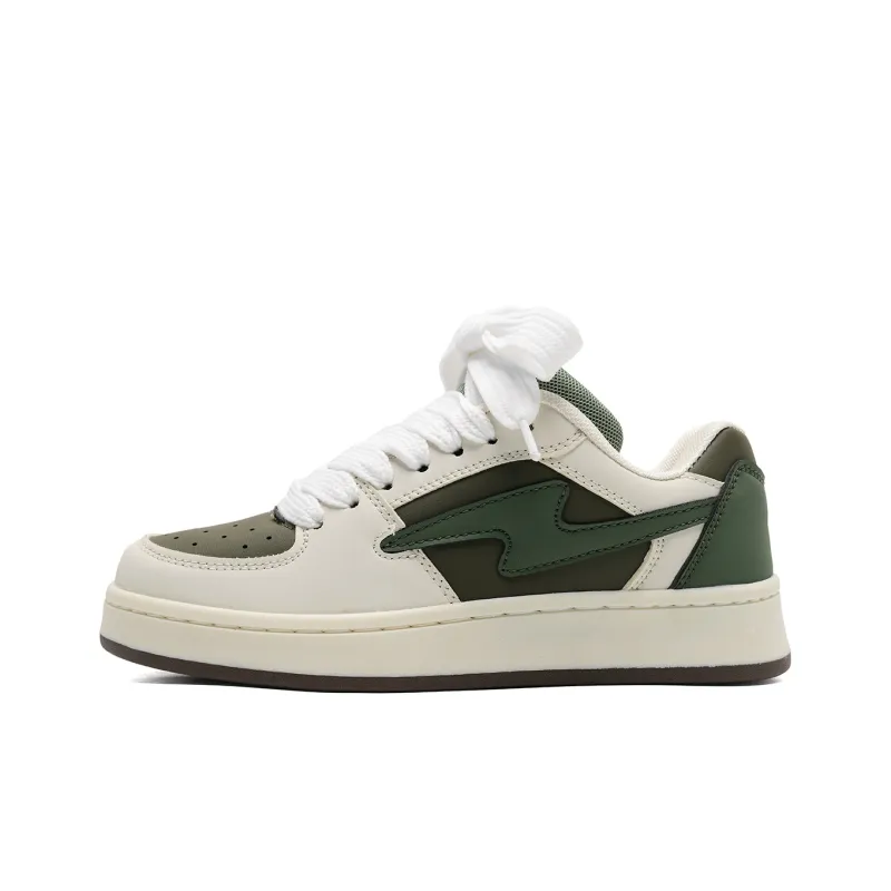 OAOQ Cushioning Height Increasing Abrasion Resistant Lightweight Mat Low Top Casual Shoes Unisex-134