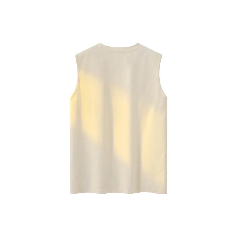 FASTFISH Tank Tops Unisex Beige Apricot-1