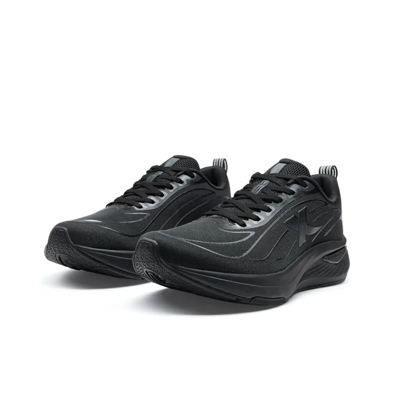 XTEP Breathable, Lightweight, And Abrasion Resistant Low Top Training Running Shoes Men's Black-2