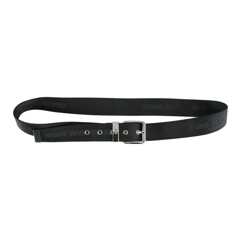 DIOR Leather Belts Men's Black Width 3.5CM-2