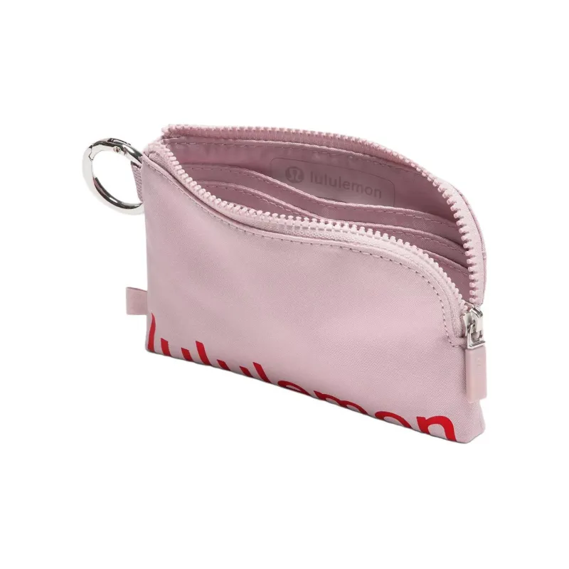 Lululemon Polyester Card Holder Women's Pink Mist & Desert Red-1
