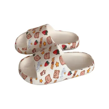 Thin Strips Slippers Women's, White