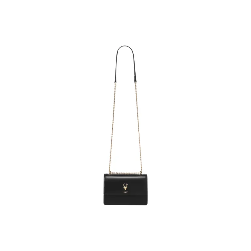 COOGI Split Cow Leather With Synthetic Leather Crossbody Bags Regular Women's Black/Ecru/Apricot/Pink-4