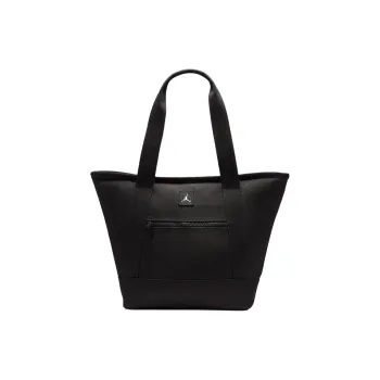 Jordan Cotton Tote Bag, Shopping Bag, Handbag Unisex Black