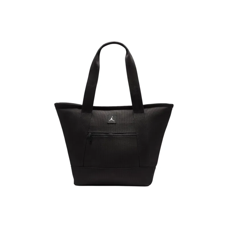 Jordan Cotton Tote Bag, Shopping Bag, Handbag Unisex Black-0