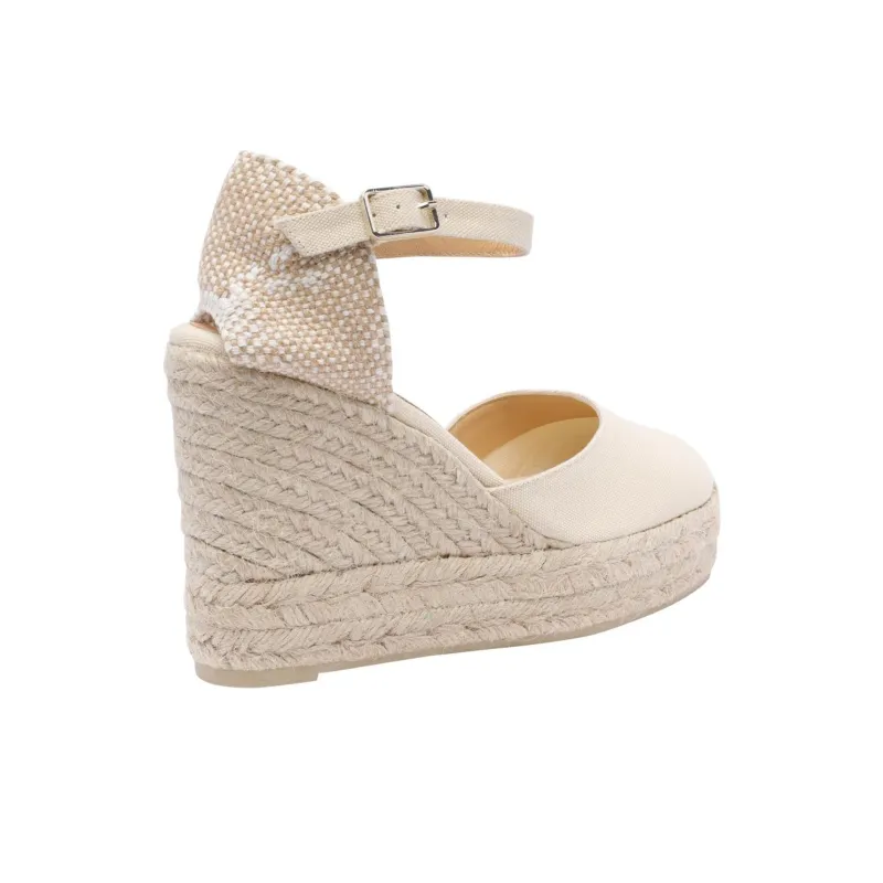 Castañer Carol Wedge Heel High Heels 11cm Women's White-2