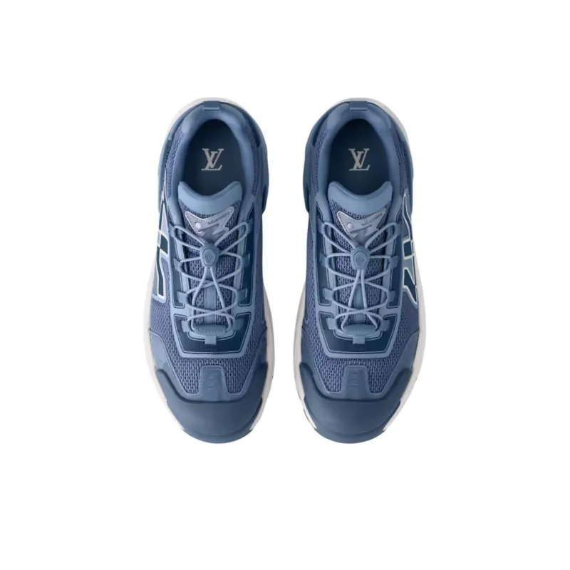 LOUIS VUITTON Runner Tatic Low-Top Casual Shoes Men's Blue-3