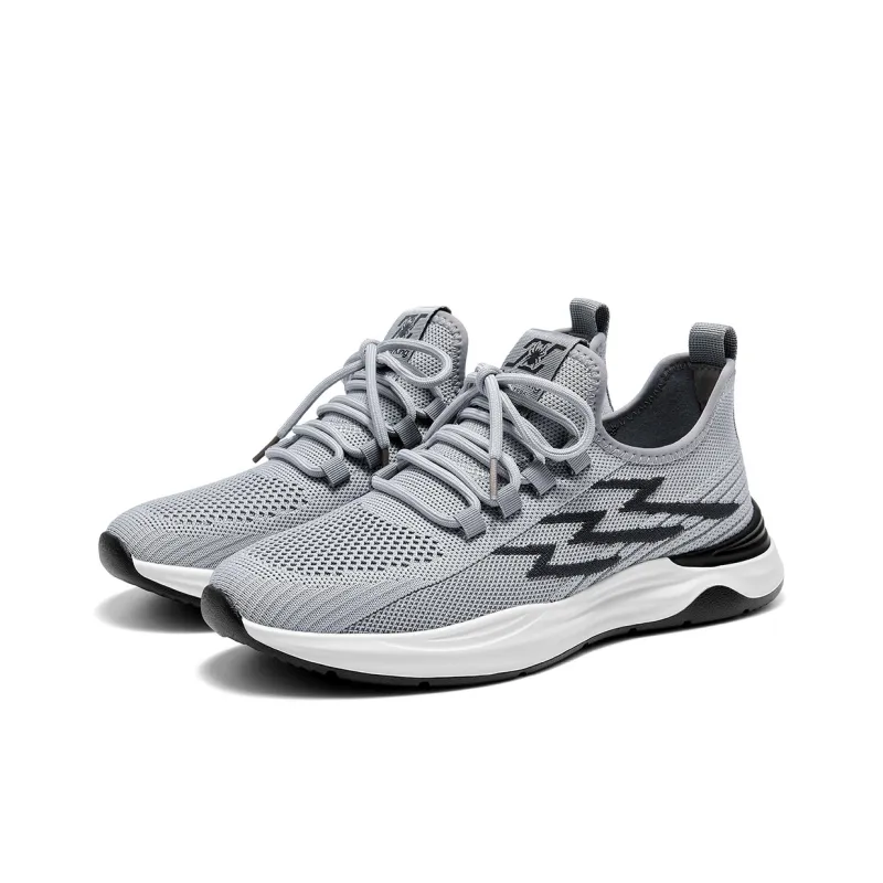 Spider King Anti Slip Wear Resistant Low Top Running Shoes Men's Black-8