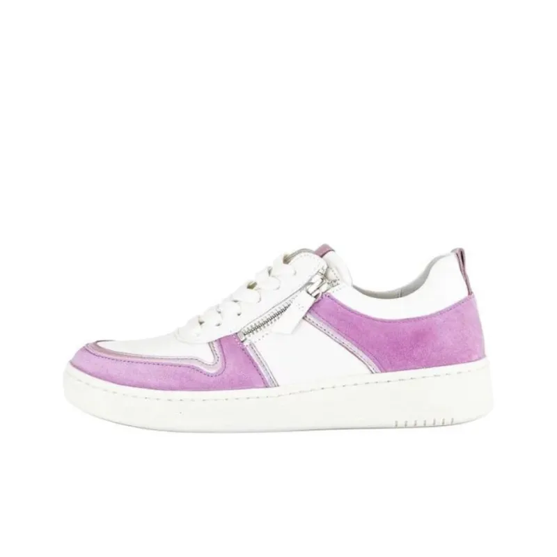 Gabor Fashion Low Top Casual Shoes Women's White Purple-0