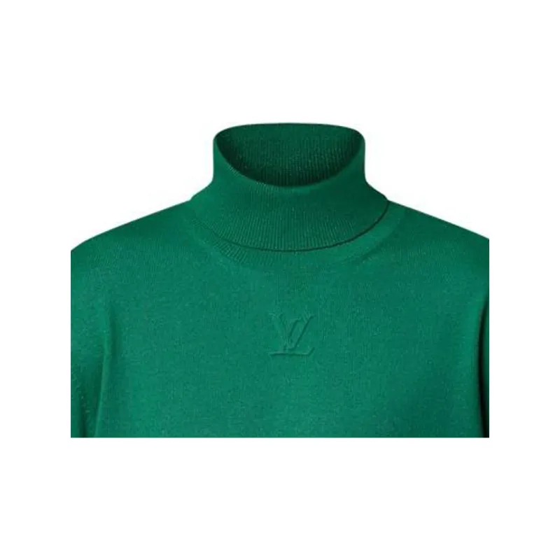LOUIS VUITTON 1AGIIL Lv Embossed Cashmere Turtle Neck-3
