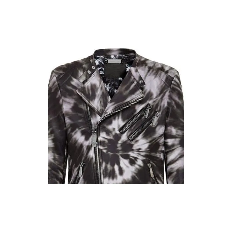 PHILIPP PLEIN Leather Jackets Men Multicolor-4