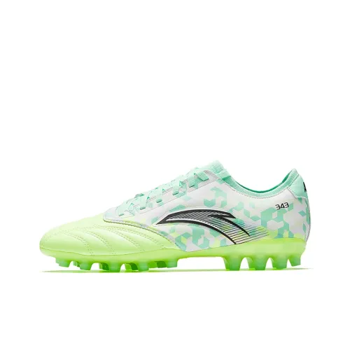 Anta MG Rubber Short Studs Non-slip Wear-resistant Impact-resistant Soccer Shoes Men's Green