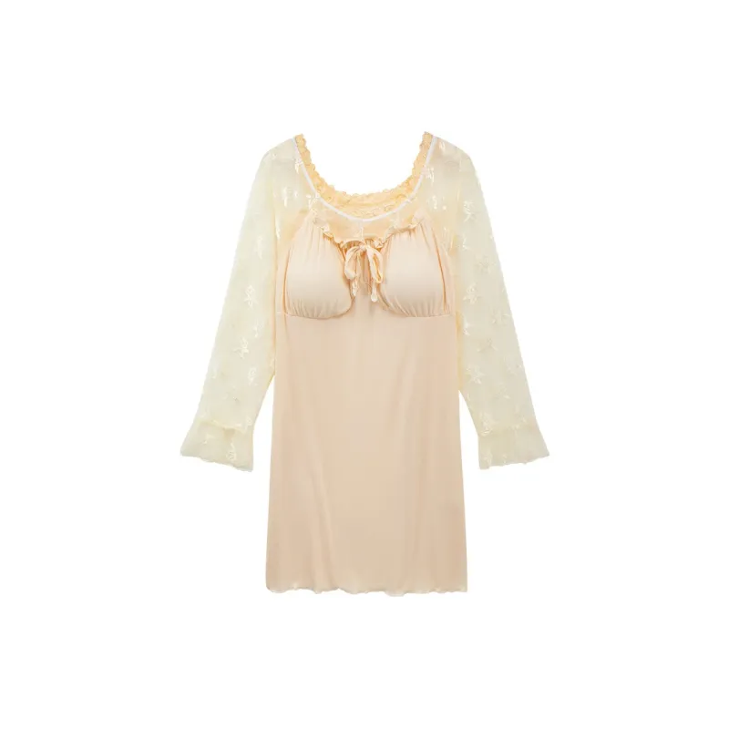 Sleeping Beauty Nightgown Women's Apricot-0