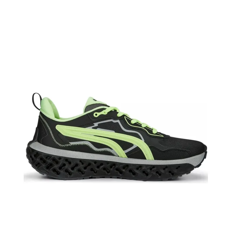 PUMA XETIC Sculpt Anti Slip Wear Resistant Low Top Casual Shoes Unisex Black Yellow-1