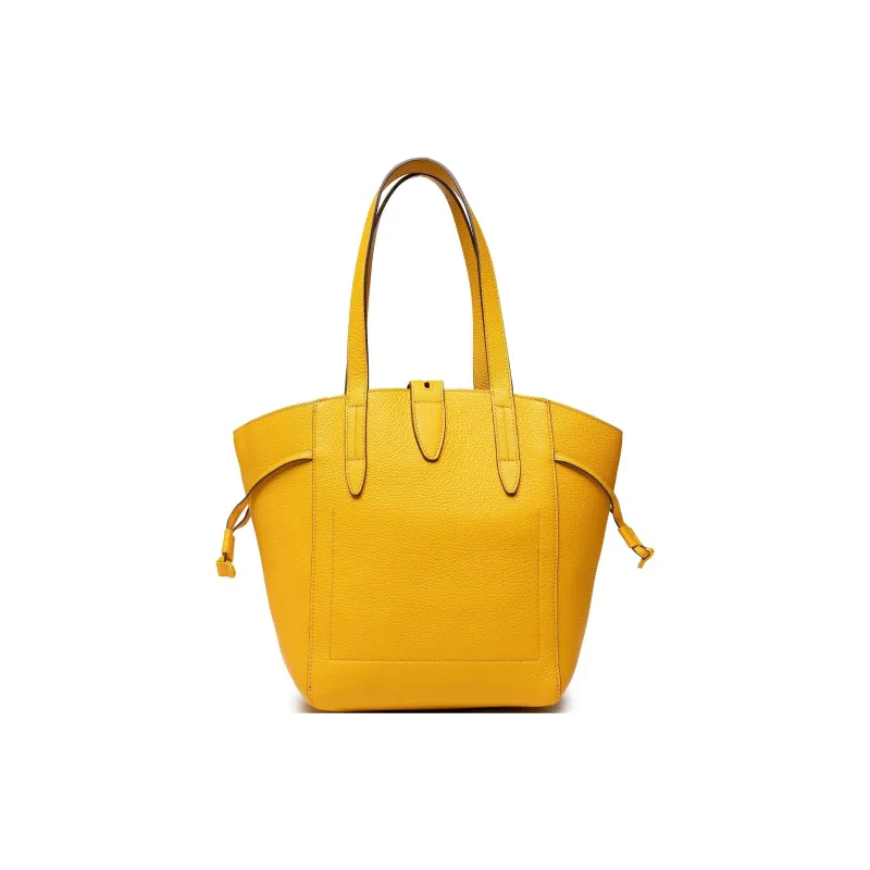 Furla Net Collection Cow Leather Handbag Basket Bag Tote Crossbody Bag Shoulder Bag Regular Women's Bright Yellow-2