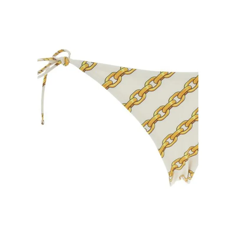 VERSACE Chain Printed Tie Fastened Bikini Bottoms-2