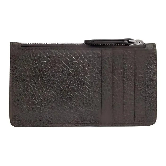 Maison Margiela Grain Leather Wallet, Card Holder Men's Brown-2