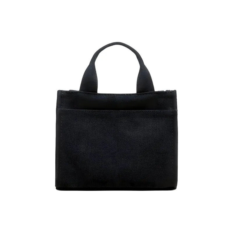 DKNY 100% Cotton Tote Bag Shopping Bag Shoulder Bag Crossbody Bag Handbag Small Size Women's Black-2