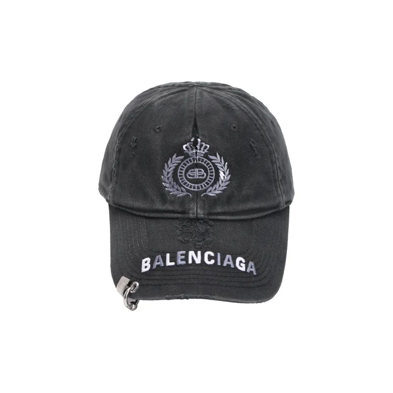 Balenciaga Bb Laurel Destroyed Piercing Cap-0
