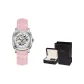 Silver Case Pink Strap