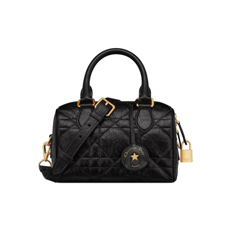 DIOR Groove Cow Leather Shoulder Bag, Crossbody Bag, Handbag Women's Black-0