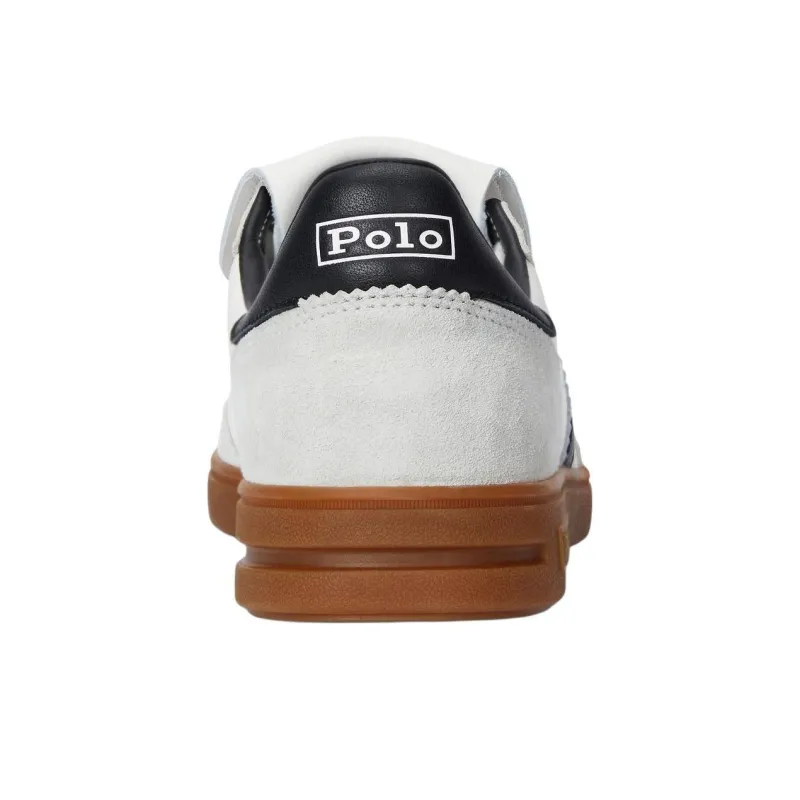 Polo Ralph Lauren Bedford Low Top Skateboard Shoes Men's White Gray-4