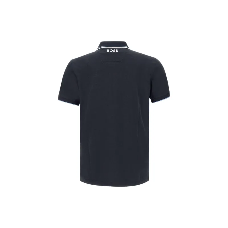 Boss HUGO BOSS Logo Embroidered Short Sleeved Polo Shirt-1