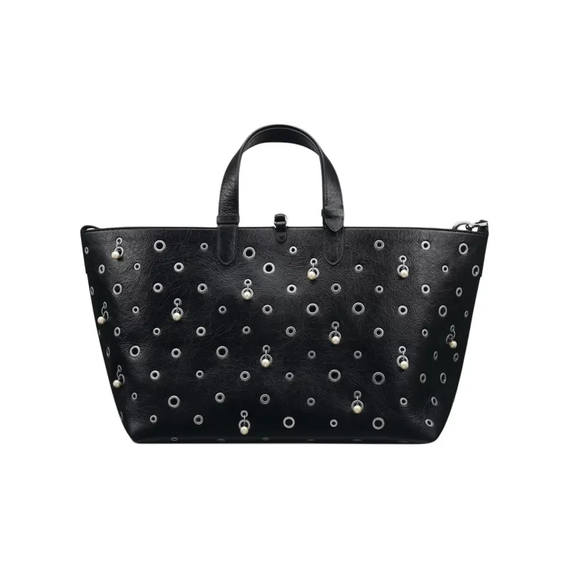 DIOR Toujours Cow Leather Handbag Women's Black-3