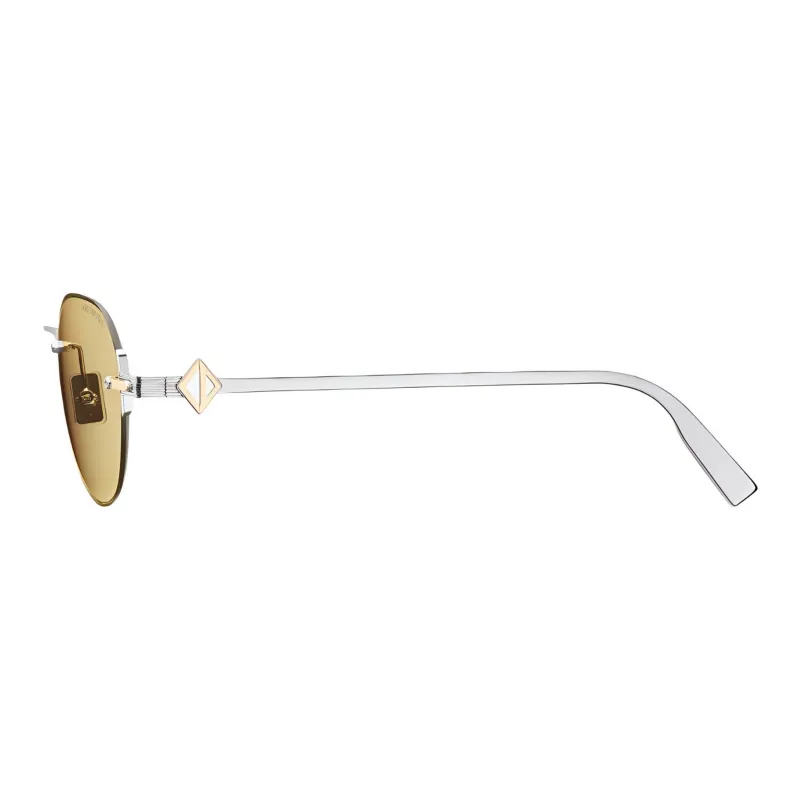 DIOR Metal Round Sunglasses Unisex Silver-2