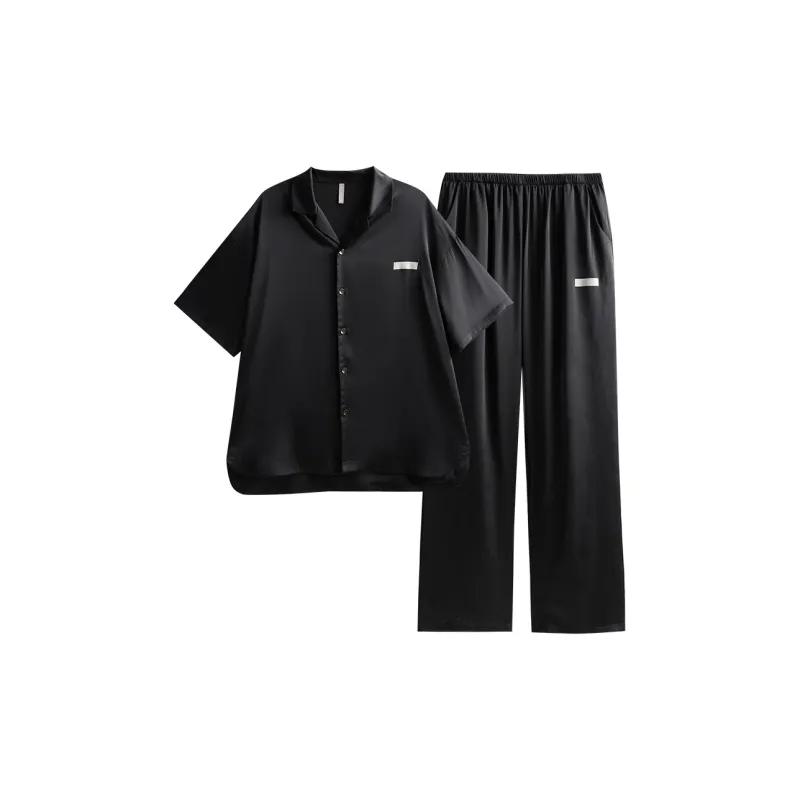 Same Language Pajama Set Men's Deep Black-0