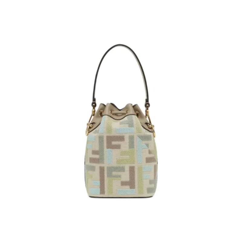 FENDI Canvas One Shoulder Handbags Mini Women's Multicolor-2