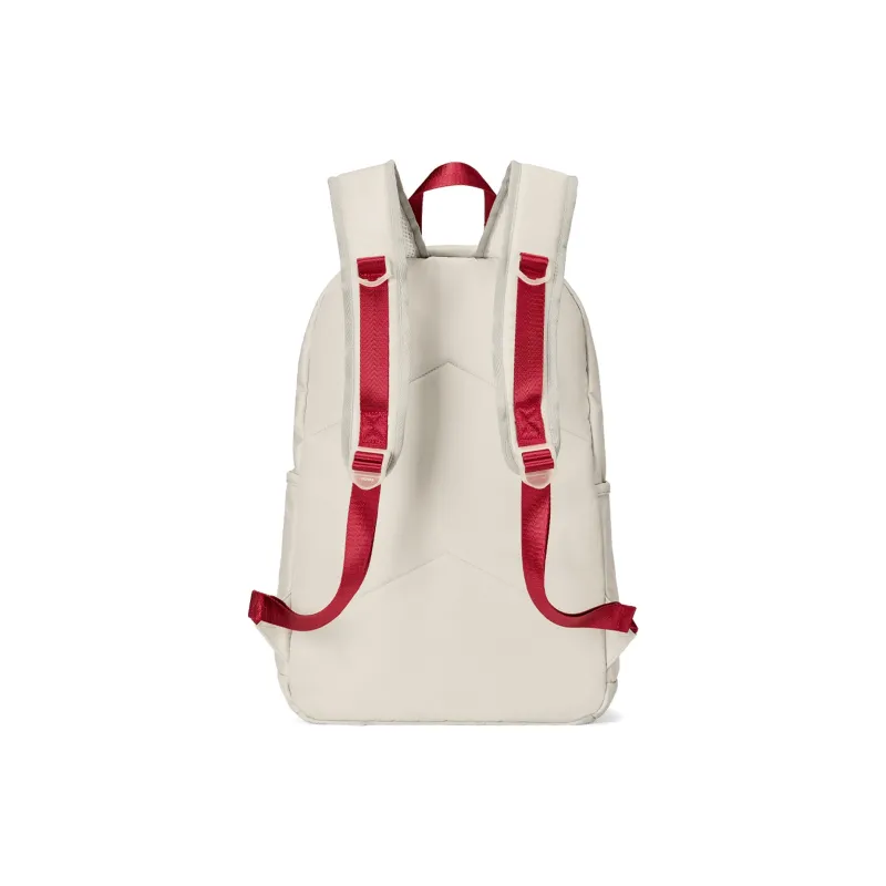 DRACONITE Polyester Workwear Drawstring Embroidered Design Student Backpack Unisex Gray Red Contrast-7