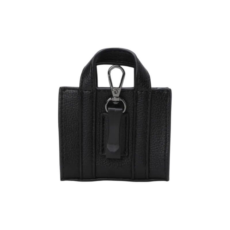 DESCENTE Synthetic Leather Bag Charm Bag Merch Women's Black-2