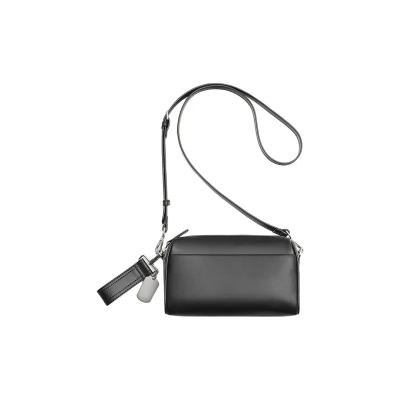ZARA Polyurethane Crossbody Bag Men's Bright Red/Black-2