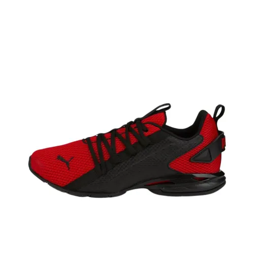 PUMA Anti Slip Wear Resistant Low Top Running Shoes Men's Red Black