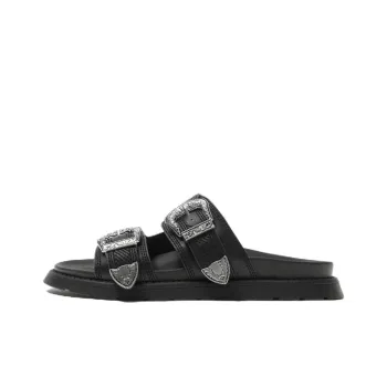 ZARA Abrasion Resistant Slide Slippers Men's Black