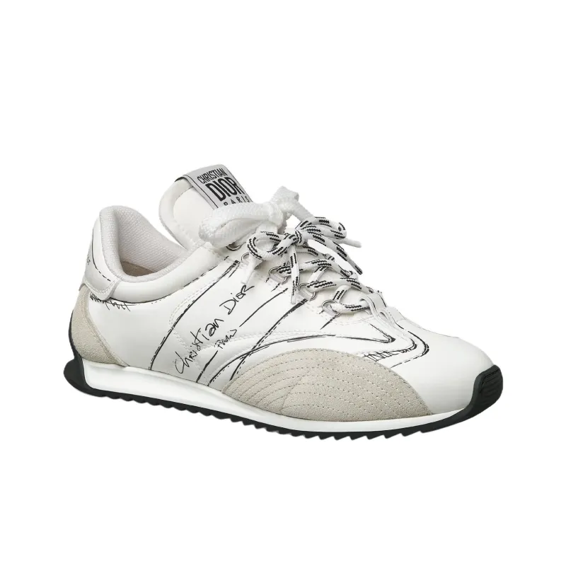 DIOR D Sketch 2025 Spring Summer Product Collection Low Top Casual Shoes Women's White-2