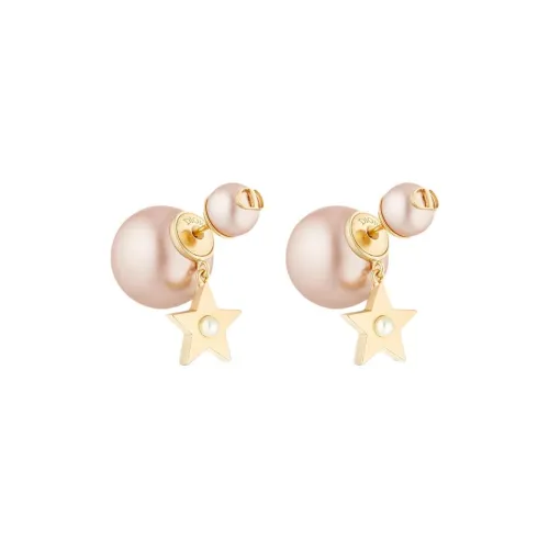 DIOR Metal Earrings Women's Pink