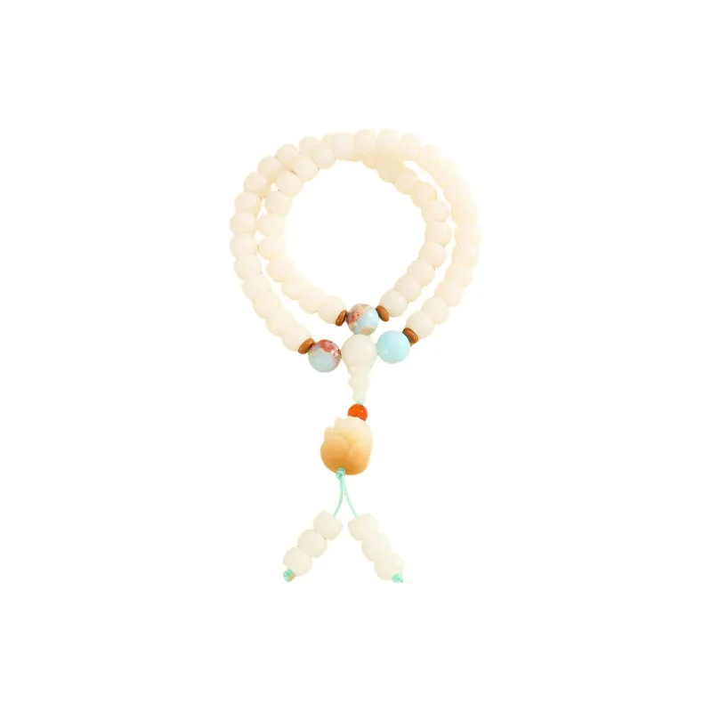JIUHUASHAN White Jade Bodhi Bracelets Unisex-24
