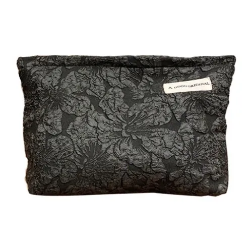 Boniu Jacquard Makeup Bag Regular Women's Black/White/Champagne/Lake Blue