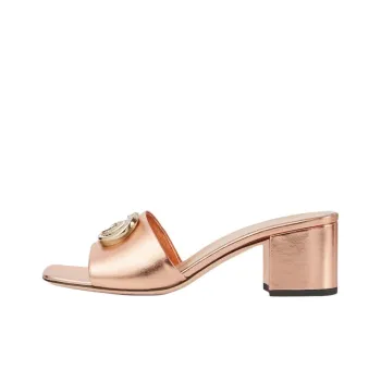 GUCCI Nojum Abrasion Resistant Slide Slippers 5.5cm Women's Pink