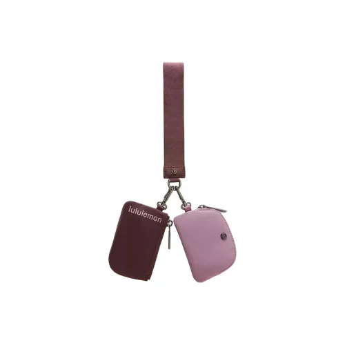 Lululemon Recycled Nylon Clutch Women's Plum Color With Lavender